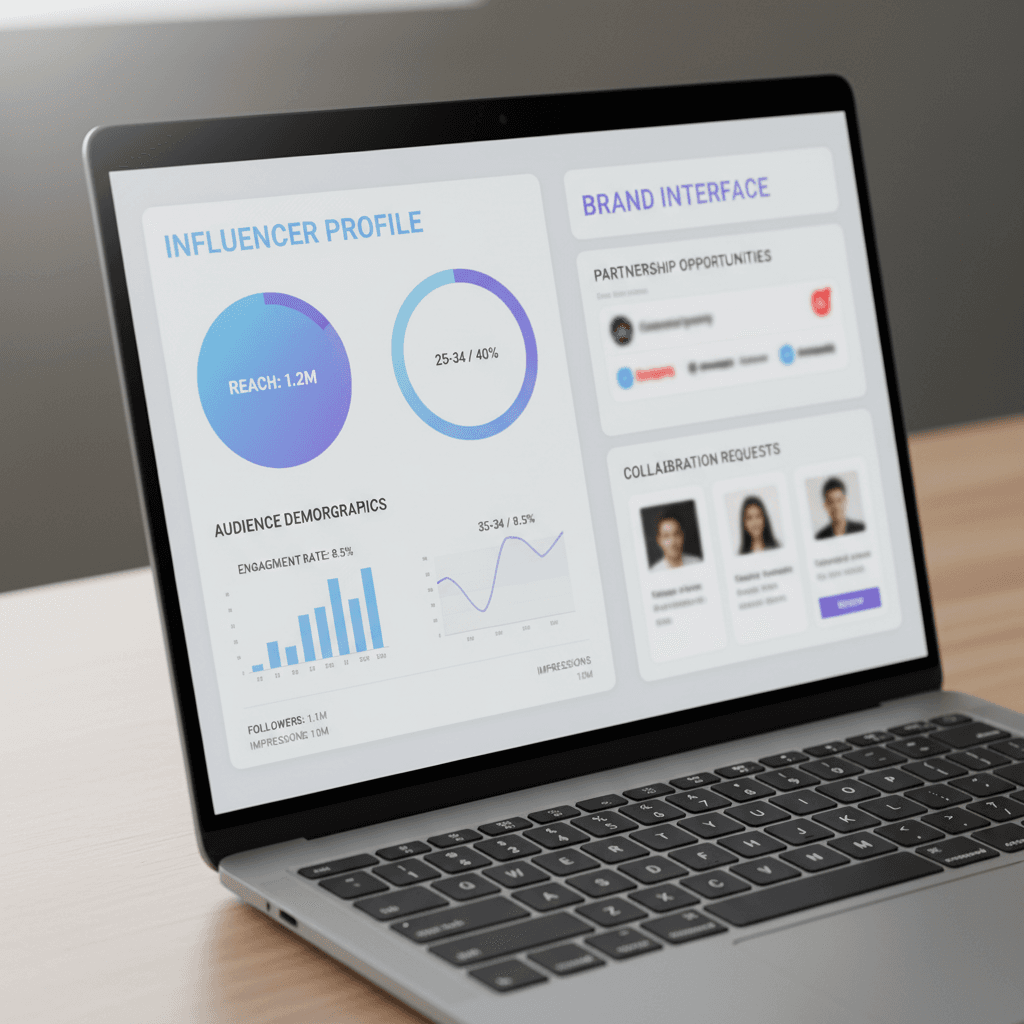 Ad platform dashboard showing campaign management tools