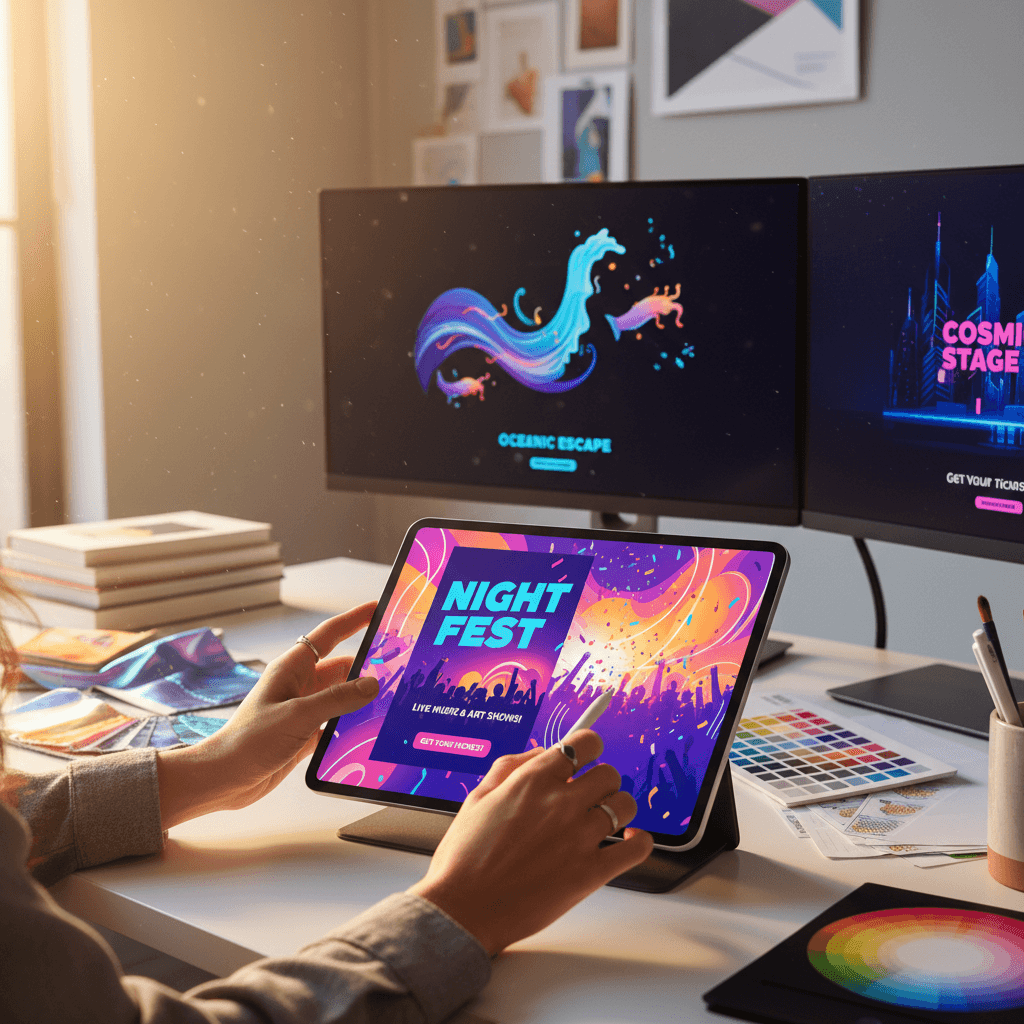 Creative ad design and visual content creation